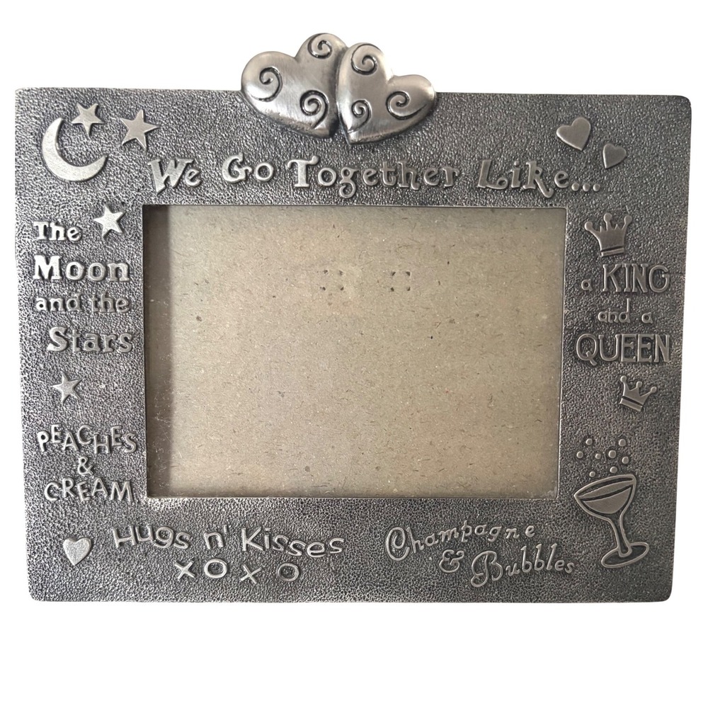 FIGI Graphics 1999 We Go Together Like Alloy Metal Photo Frame 3.5x5 Vintage